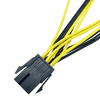 Cable de extensión de PVC 6P a conjunto de cable de conector dual 8P