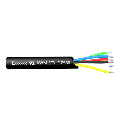 UL AWM 2586 Cable eléctrico PVC Alambre de cobre flexible Resistente a los rayos UV