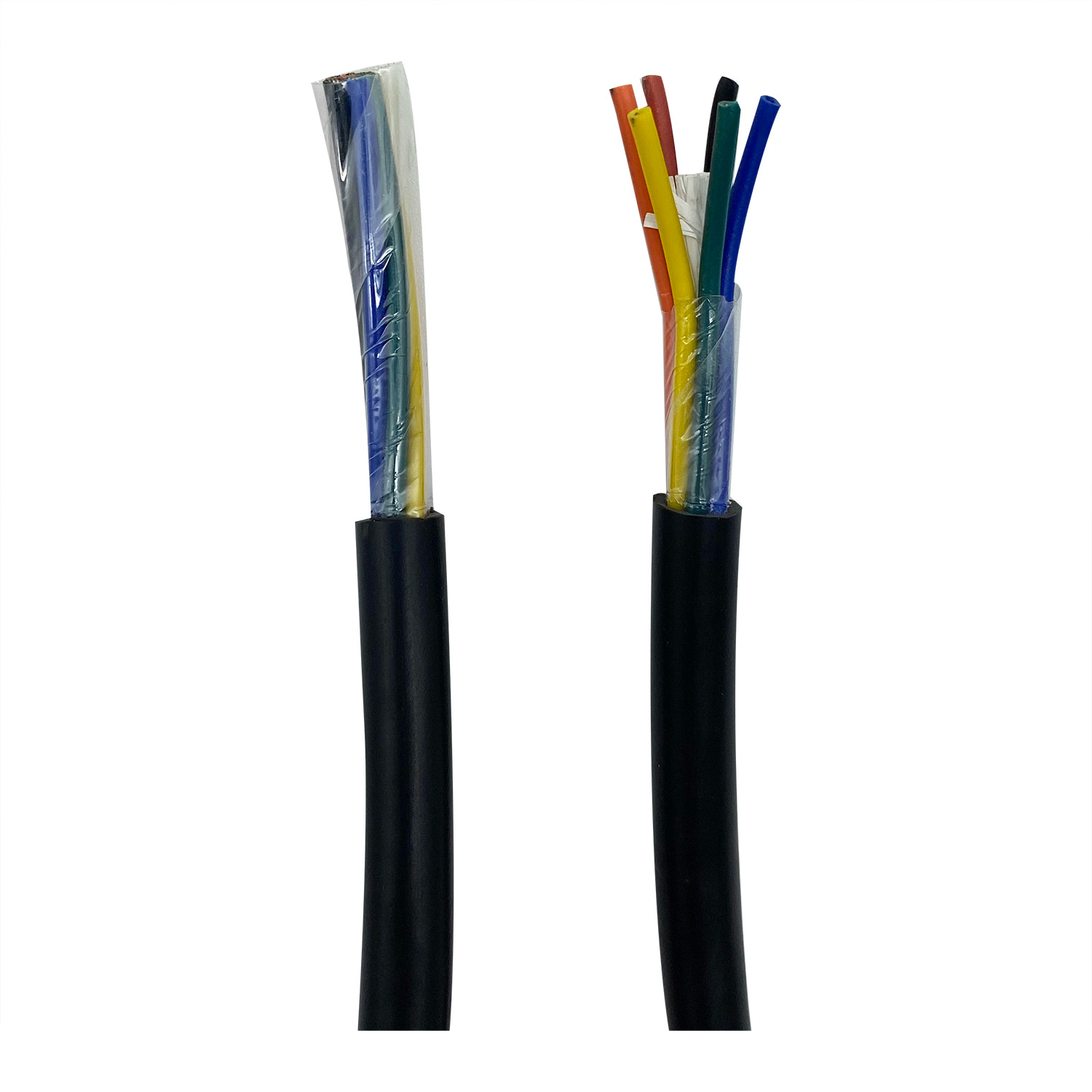 Cable AWM de cobre trenzado de cobre trenzado con chaqueta de PVC negro UL2517 2C 4C 6C