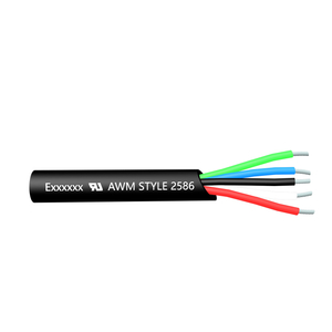 Cable de control apantallado flexible UL2586 Cubierta de PVC 105 ℃ 600V