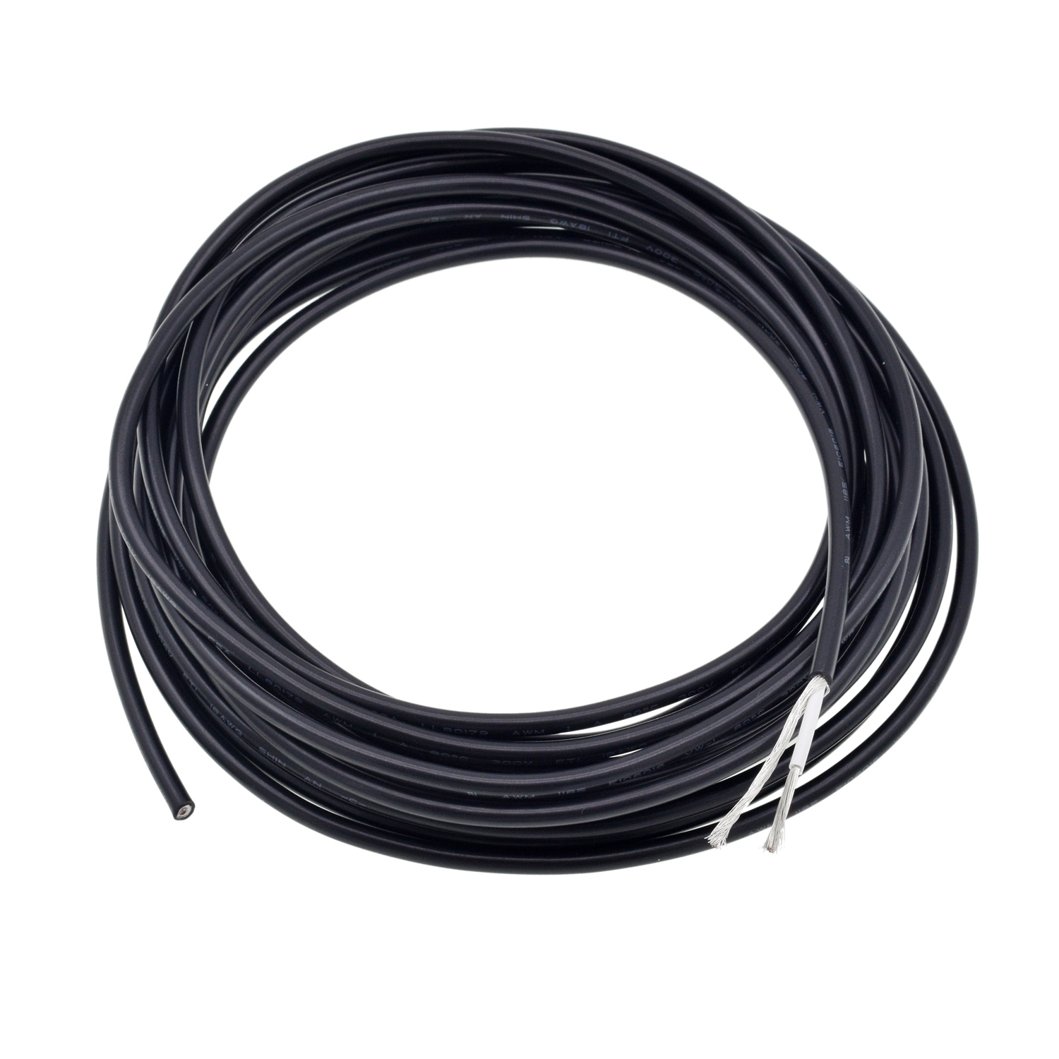 Cable de audio de blindaje de cobre eléctrico de un solo núcleo de PVC UL1185