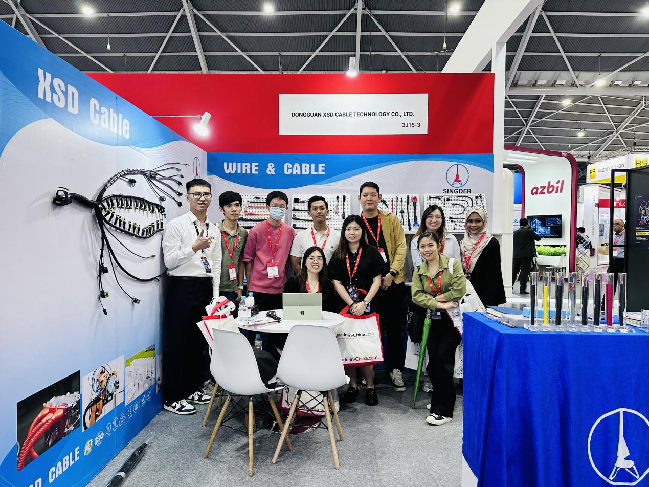 Dongguan XSD Cable participa en exitosa exposición industrial de Singapur