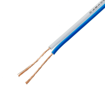 UL2468 cable plano de PVC de doble alambre 26AWG negro rojo 2 pines estañado