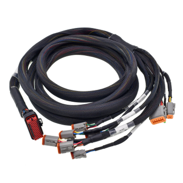 Arnés de cableado automotriz impermeable del conector del DT de la malla de nylon