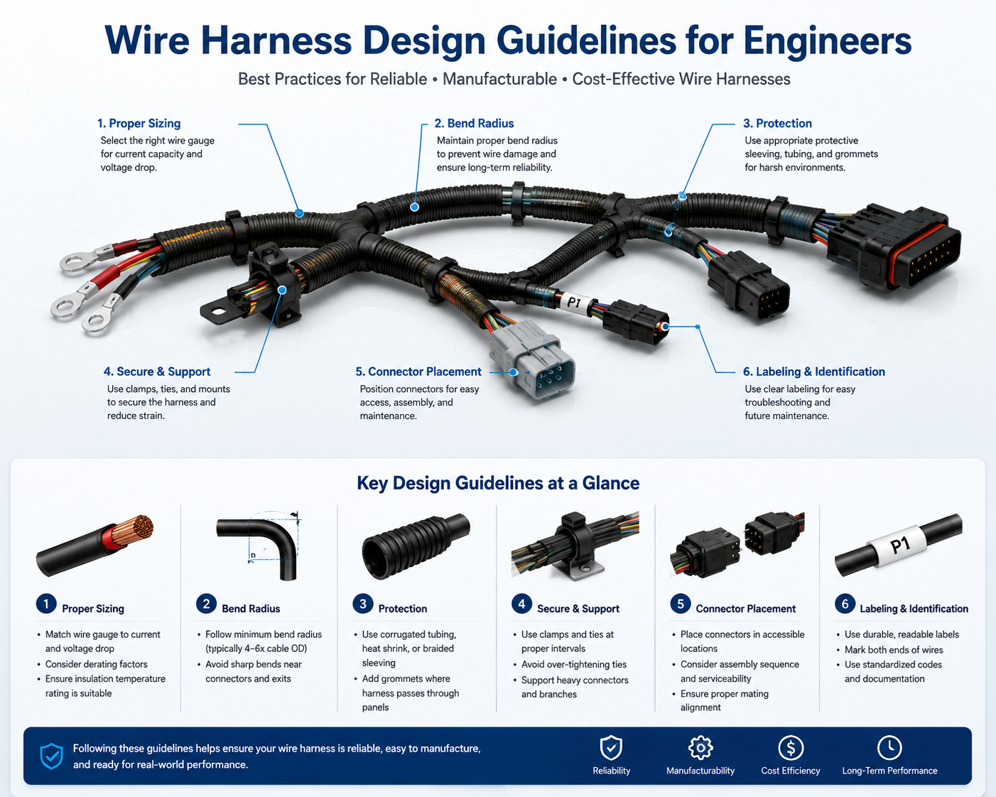 Directrices de diseño de mazos de cables para ingenieros: una guía completa para diseños confiables y rentables
